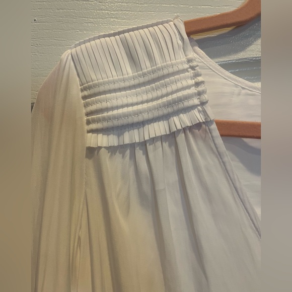 NWT RAMY BROOK Finn Blouse Top Ladder Lace Trim White Small - Picture 7 of 9